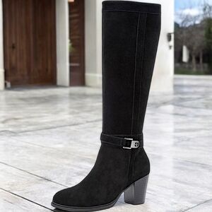 GIANI BERNINI Suede Wide-Calf Rozario Boots
